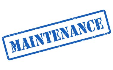 Bakım vektör damgası beyaz arkaplanda izole edildi