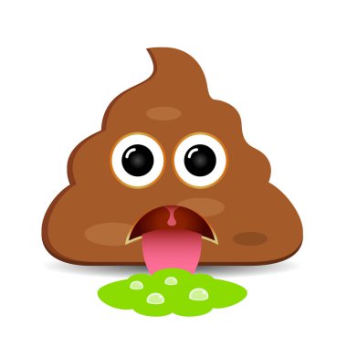 Shit happens vector funny  icon