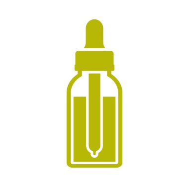 Tentür şişesi ve damlatma vektör simgesi