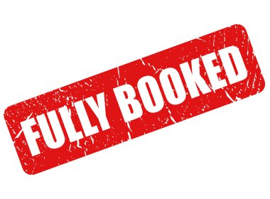 Fully booked vector grunge stamp on white background clipart