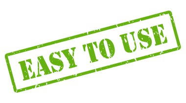 Beyaz arkaplanda vektör damgası kullanmak kolay