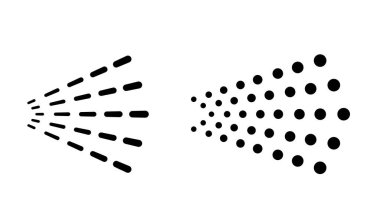 Beyaz arkaplanda su püskürtme vektör simgesi