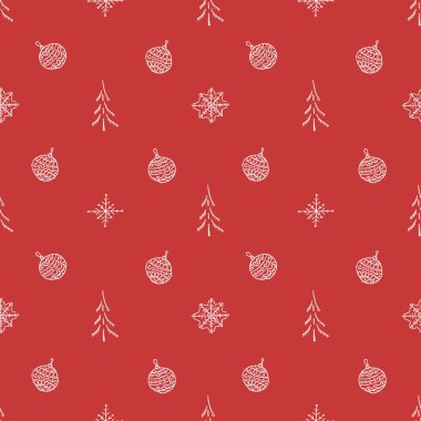 Kusursuz bir Noel ağacı geçmişi. Noel ağacı süsü. Noel ağacıyla karalama çizimi