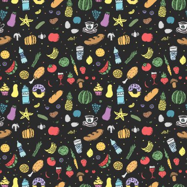 Kusursuz yemek kalıbı. vektör gıda arkaplanı