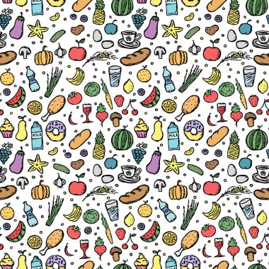 Kusursuz yemek kalıbı. vektör gıda arkaplanı