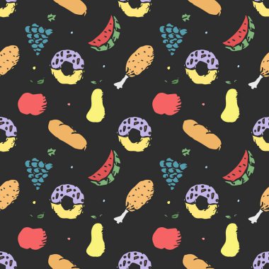 Kusursuz yemek kalıbı. vektör gıda arkaplanı