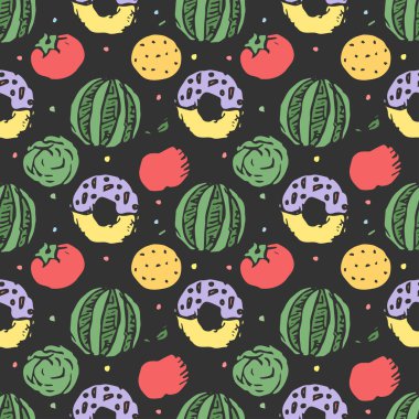 Kusursuz yemek kalıbı. vektör gıda arkaplanı