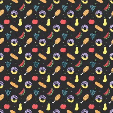 Kusursuz yemek kalıbı. vektör gıda arkaplanı