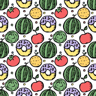 Kusursuz yemek kalıbı. vektör gıda arkaplanı