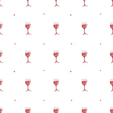 Kusursuz şarap kalıbı. Şarap eşliğinde vektör çizimi. Şarapla desen