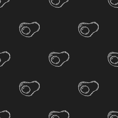 Seamless pattern with egg icons