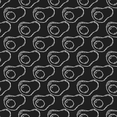 Seamless pattern with egg icons