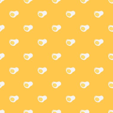 Seamless pattern with egg icons