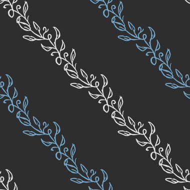 Seamless floral pattern. Doodle background with flowers. Spring pattern