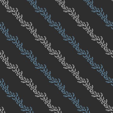 Seamless floral pattern. Doodle background with flowers. Spring pattern