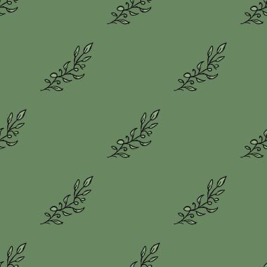 Seamless floral pattern. Doodle background with flowers. Spring pattern