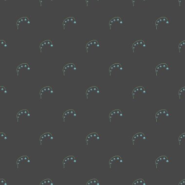 Seamless floral pattern. Doodle background with flowers. Spring pattern