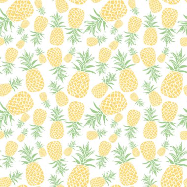 Kusursuz ananas deseni. Ananaslı karalama çizimi. Klasik ananas deseni