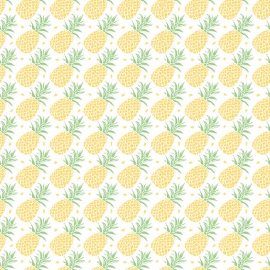 Kusursuz ananas deseni. Ananaslı karalama çizimi. Klasik ananas deseni