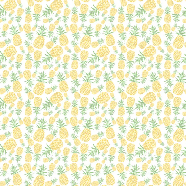 Bezešvý Ananasový Vzor Doodle Ilustrace Ananasem Ročník Ananas Vzor — Stock fotografie