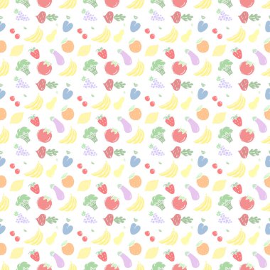 Kusursuz yemek kalıbı. Doodle yemek illüstrasyonu. Elle çizilmiş yemek geçmişi