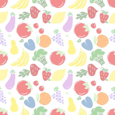 Kusursuz yemek kalıbı. Doodle yemek illüstrasyonu. Elle çizilmiş yemek geçmişi