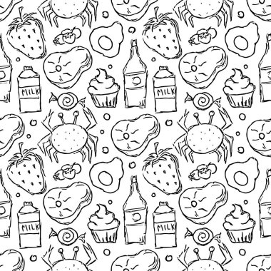 Kusursuz yemek geçmişi. Yemek kalıbı çiziliyor