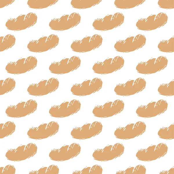Nahtloses Muster Mit Brotsymbolen Hintergrund Brot — Stockvektor