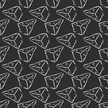 Kusursuz peynir deseni. Peynirle karalama arkaplanı çiziliyor