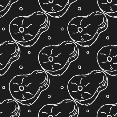 Kusursuz biftek deseni. Çizilmiş et arkaplanı