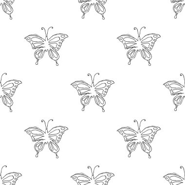 Kusursuz kelebek deseni. Kelebek arkaplanı çizildi