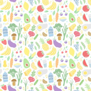 Sağlıklı beslenme düzeni. Sağlıklı gıda geçmişi çizilmiş