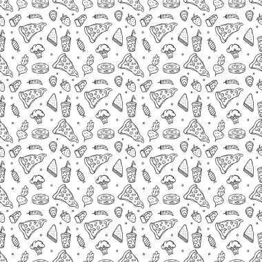 Kusursuz yemek kalıbı. Karalama yemek arka planı