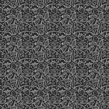 Kusursuz yemek kalıbı. Karalama yemek arka planı