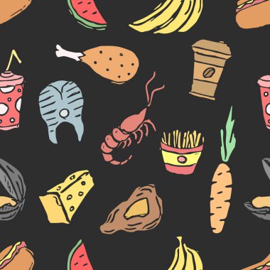 Kusursuz yemek kalıbı. Karalama yemek arka planı