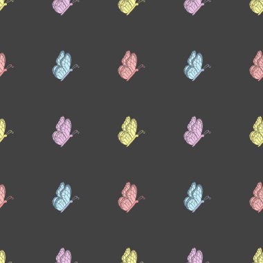 Kusursuz kelebek deseni. Kelebek arkaplanı çizildi