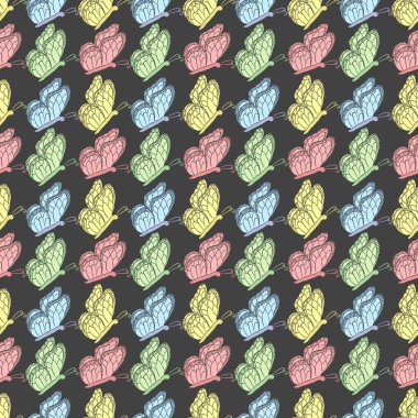 Kusursuz kelebek deseni. Kelebek arkaplanı çizildi