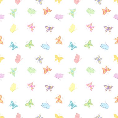 Kusursuz kelebek deseni. Kelebek arkaplanı çizildi