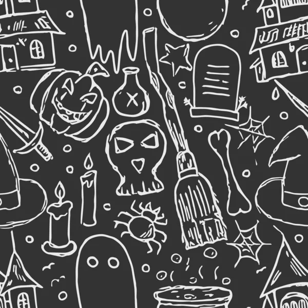 Halloween Mönster Doodle Halloween Bakgrund — Stockfoto