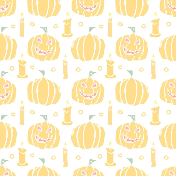 Seamless Halloween Pattern Doodle Halloween Background — ストック写真