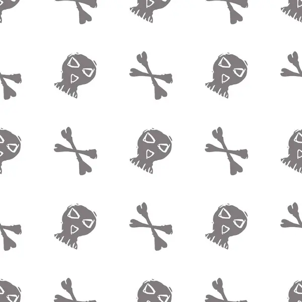 Seamless Halloween pattern. Doodle Halloween background