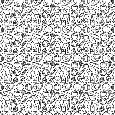 Kusursuz yemek kalıbı. Karalama yemek arka planı