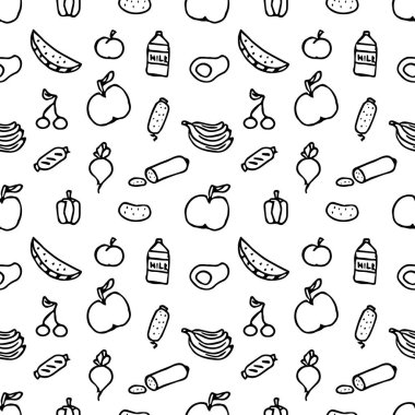 Kusursuz yemek kalıbı. Karalama yemek arka planı