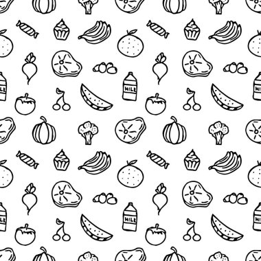 Kusursuz yemek kalıbı. Karalama yemek arka planı