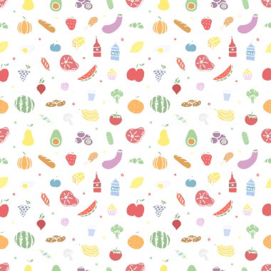 Kusursuz yemek kalıbı. Karalama yemek arkaplanı çiz