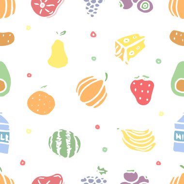 Kusursuz yemek kalıbı. Karalama yemek arkaplanı çiz