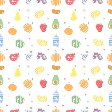 Kusursuz yemek kalıbı. Karalama yemek arkaplanı çiz