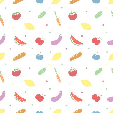 Kusursuz yemek kalıbı. Karalama yemek arkaplanı çiz