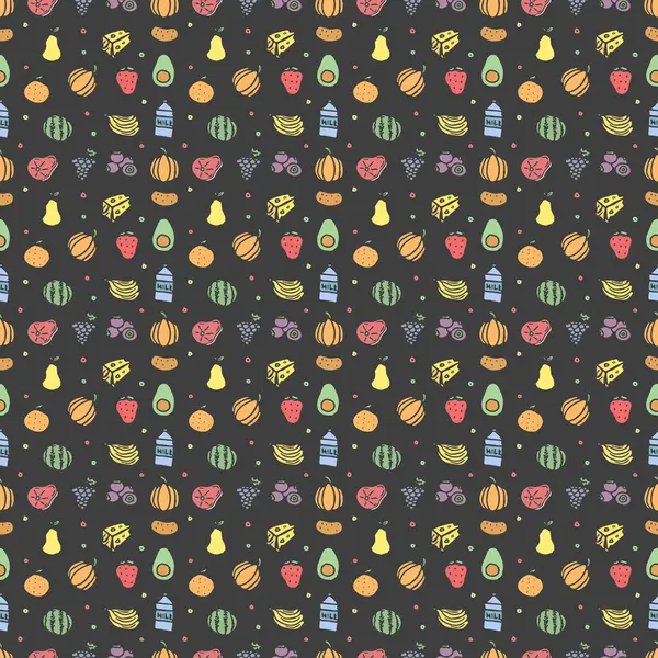 Kusursuz yemek kalıbı. Karalama yemek arkaplanı çiz