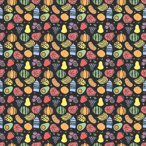 Kusursuz yemek kalıbı. Karalama yemek arkaplanı çiz